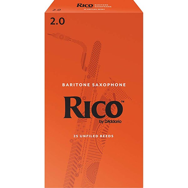 D'Addario RLA2520 Rico Baritone Sax Reeds, Strength 2.0 - 1 Piece